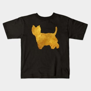 Westie golden art Kids T-Shirt